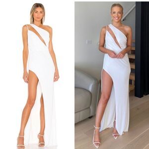 Katie May x REVOLVE A Cut Above Gown Maxi Dress in‎ Ivory Size Medium